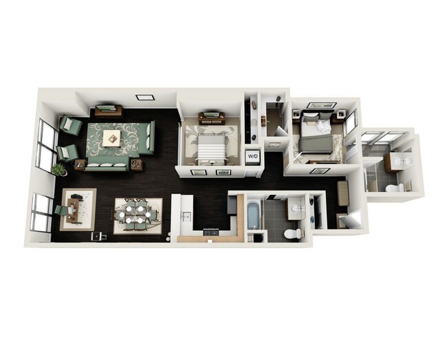 2 Bedroom - 1160 sqft | Premium 0512 0512 floor plan